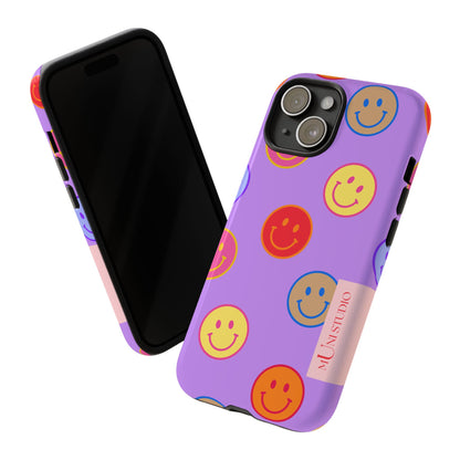 LAVENDER SMILEY, Tough Phone Case