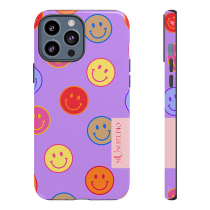 LAVENDER SMILEY, Tough Phone Case