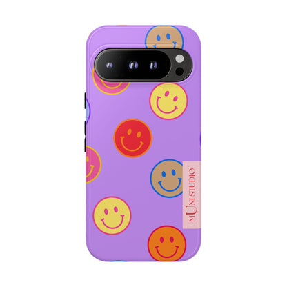 LAVENDER SMILEY, Tough Phone Case