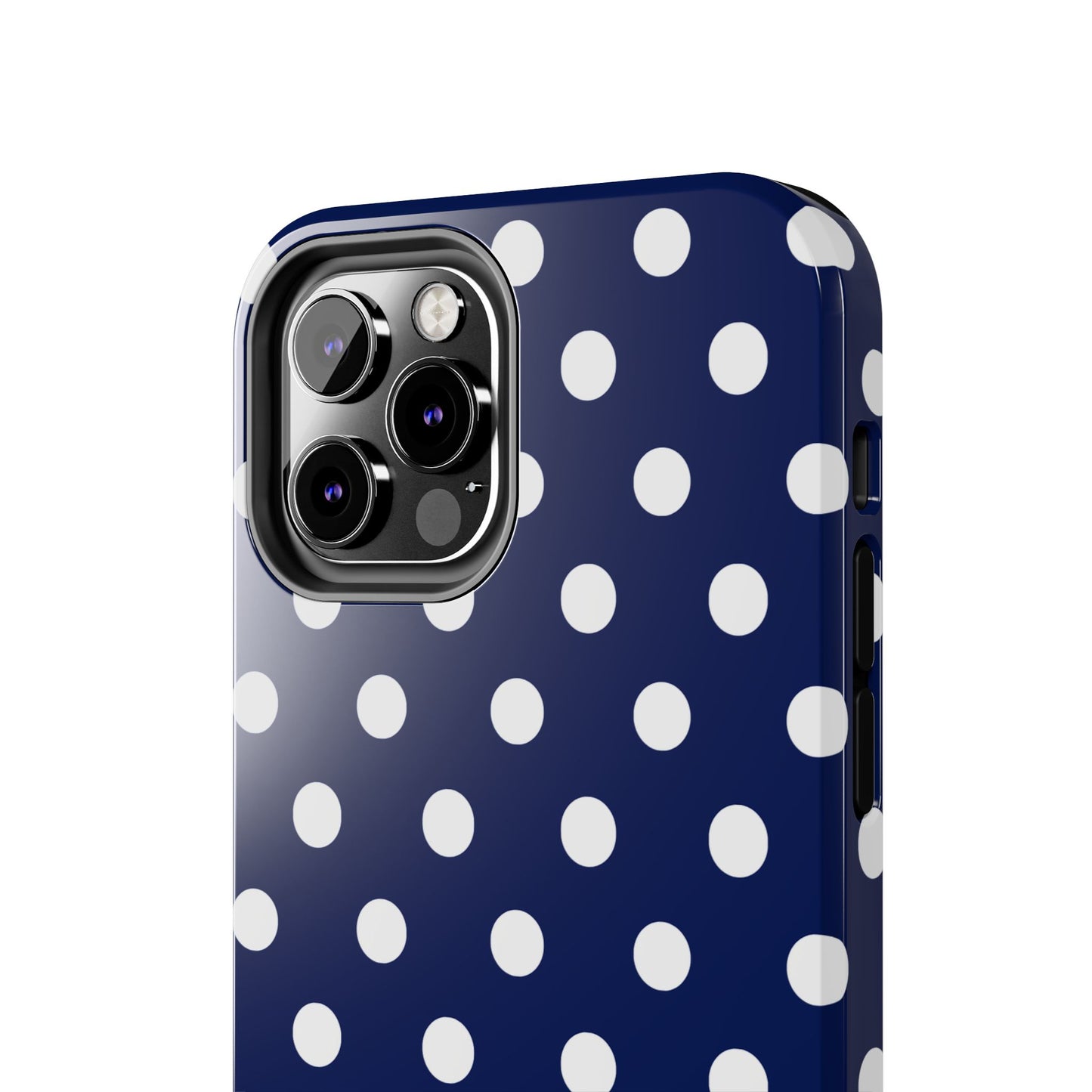 NAVY POLKA, Tough Phone Case