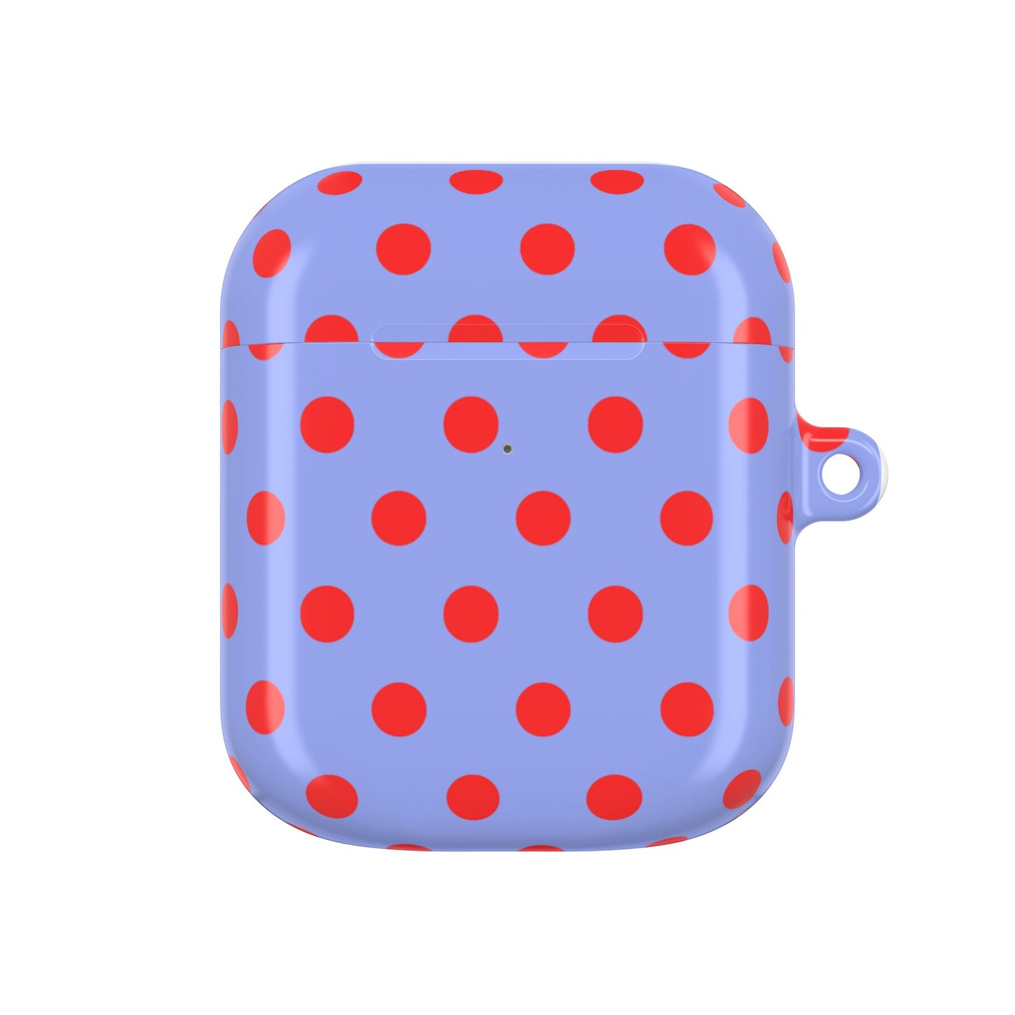 Muni Studio RED POLKA AirPod Case – side view