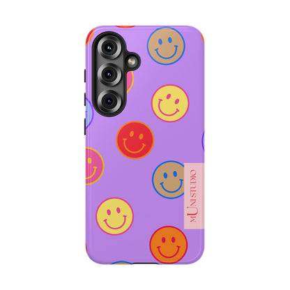 LAVENDER SMILEY, Tough Phone Case