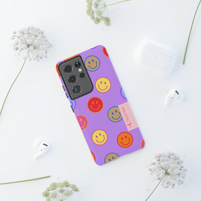LAVENDER SMILEY, Tough Phone Case