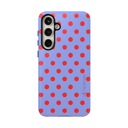 RED POLKA, Tough Phone Case