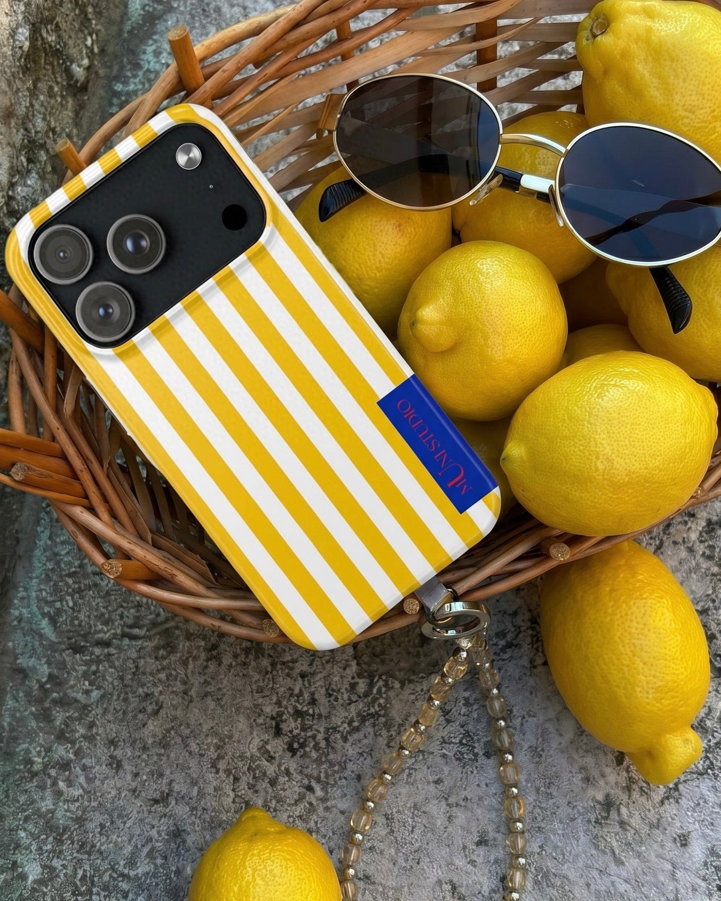 Muni Studio LEMON CAKE Tough Phone Case – hand held view