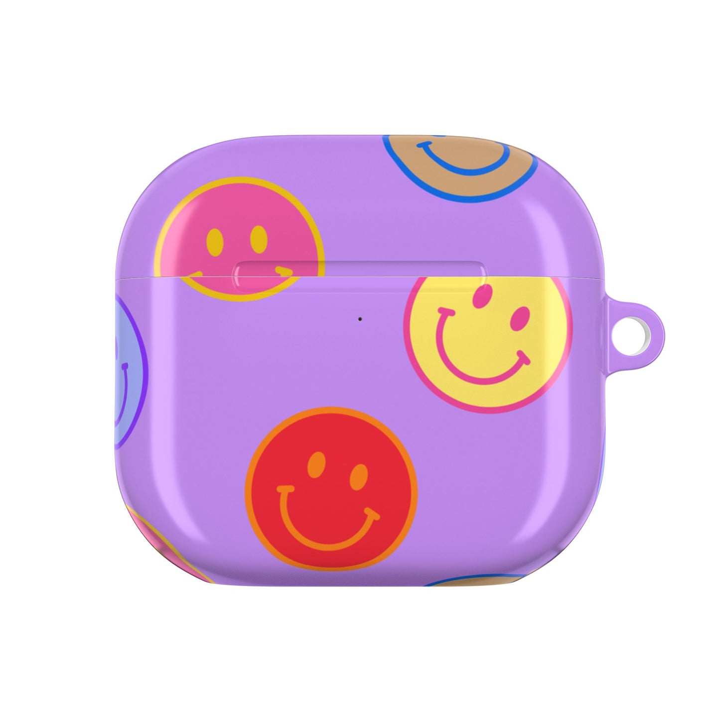 Muni Studio LAVENDER SMILEY AirPod Case – open lid
