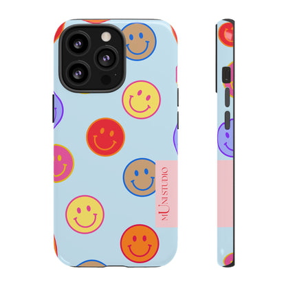 HORIZON BLUE SMILEY, Tough Phone Case