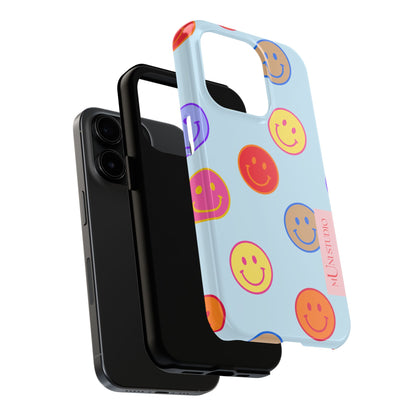HORIZON BLUE SMILEY, Tough Phone Case