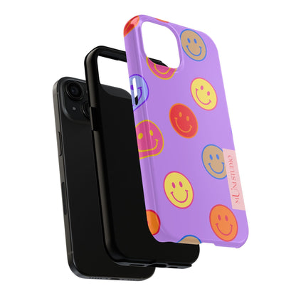 LAVENDER SMILEY, Tough Phone Case