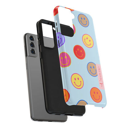 HORIZON BLUE SMILEY, Tough Phone Case