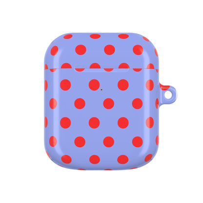 Muni Studio RED POLKA AirPod Case – back view