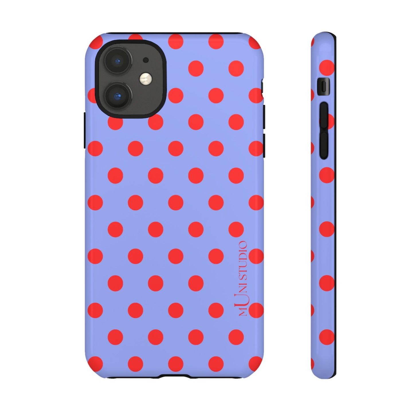 RED POLKA, Tough Phone Case