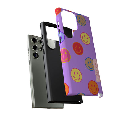 LAVENDER SMILEY, Tough Phone Case