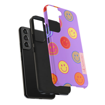 LAVENDER SMILEY, Tough Phone Case