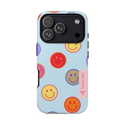 HORIZON BLUE SMILEY, Tough Phone Case