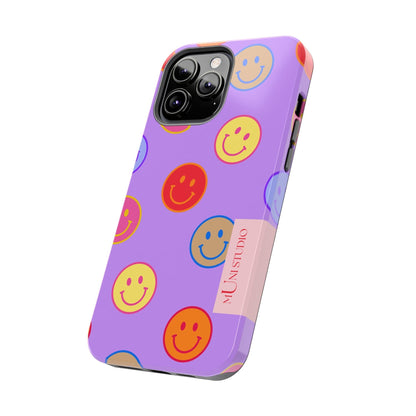 LAVENDER SMILEY, Tough Phone Case