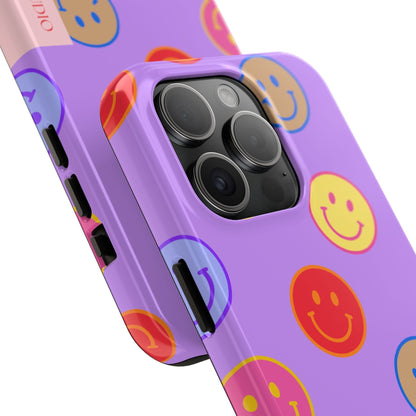 LAVENDER SMILEY, Tough Phone Case
