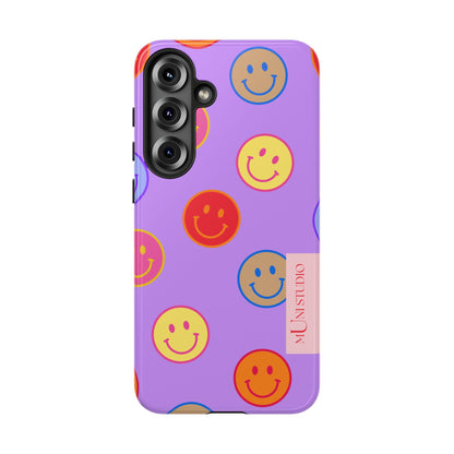 LAVENDER SMILEY, Tough Phone Case