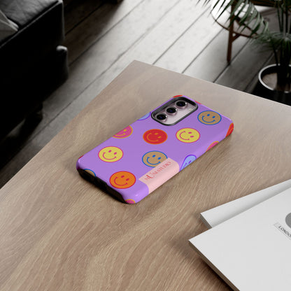 LAVENDER SMILEY, Tough Phone Case