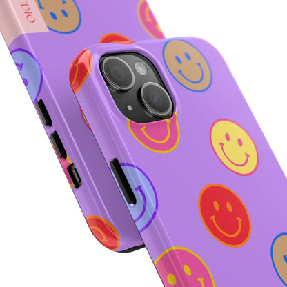 LAVENDER SMILEY, Tough Phone Case