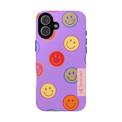 LAVENDER SMILEY, Tough Phone Case