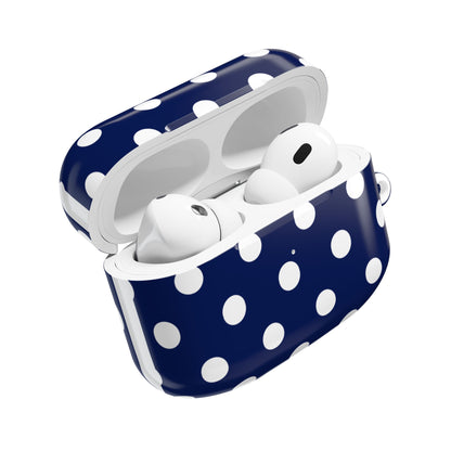 Muni Studio NAVY POLKA AirPod Case – charging port