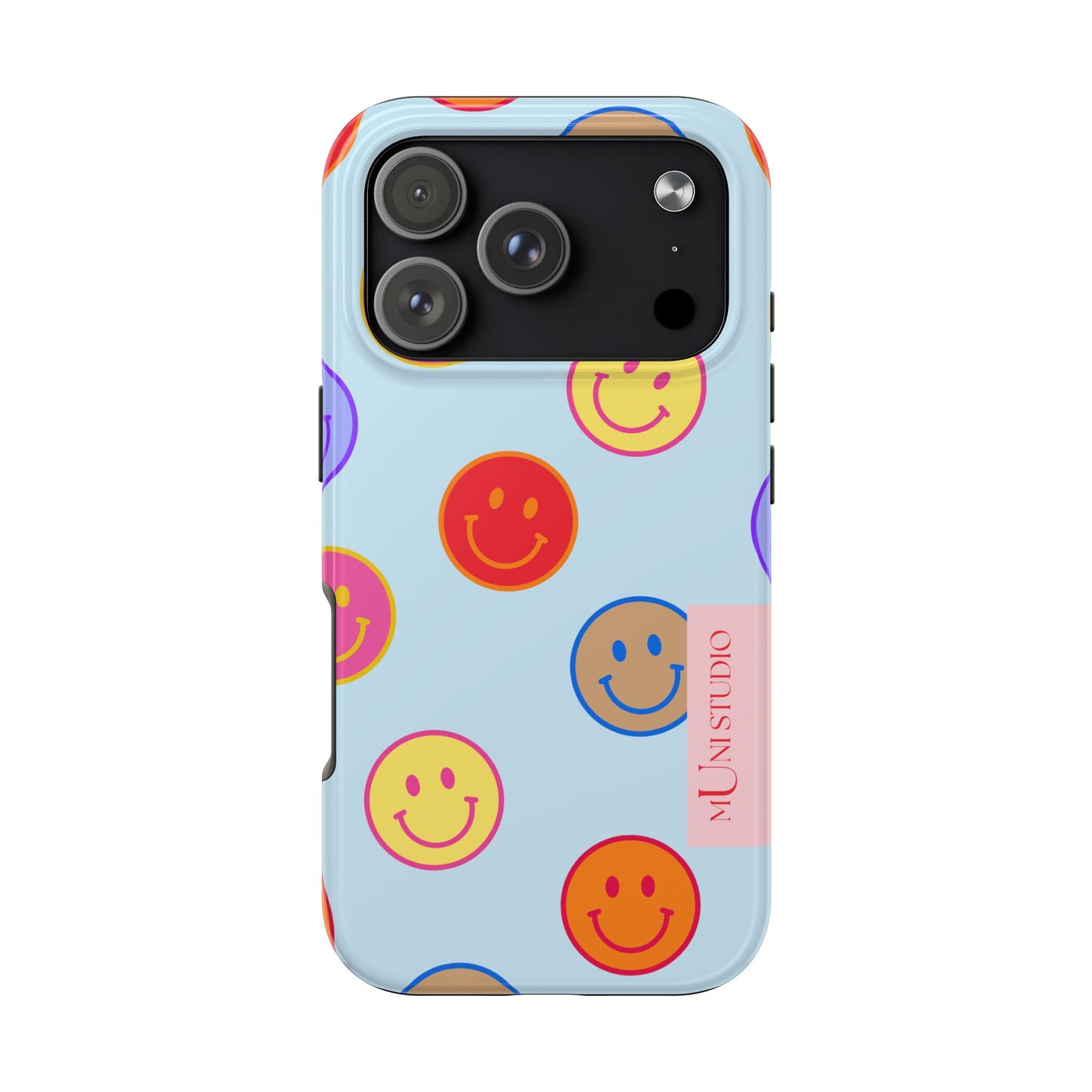 Muni Studio HORIZON BLUE SMILEY Tough Phone Case