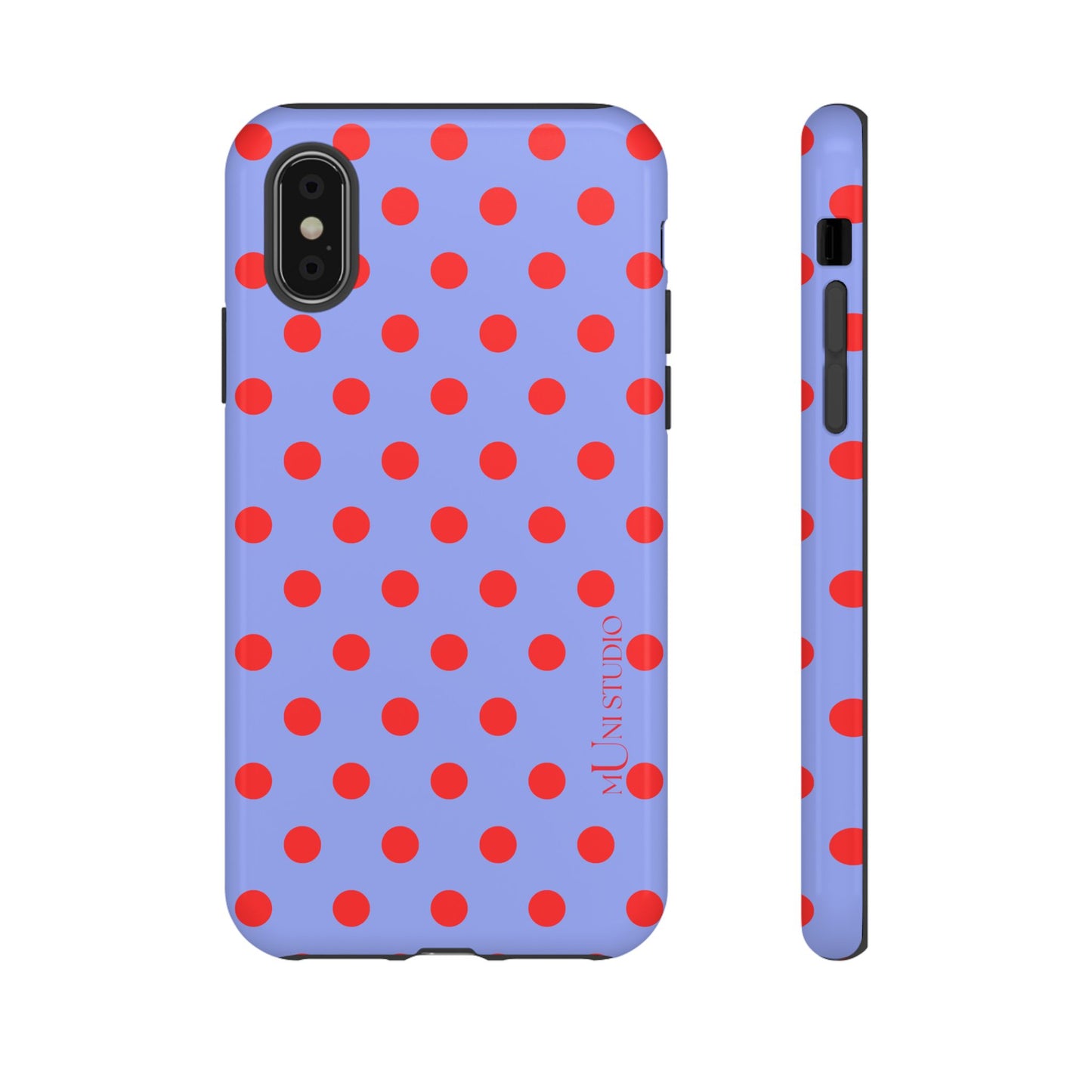 RED POLKA, Tough Phone Case