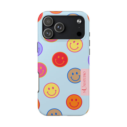 HORIZON BLUE SMILEY, Tough Phone Case