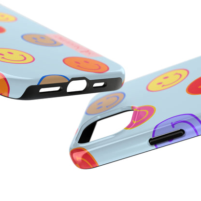 HORIZON BLUE SMILEY, Tough Phone Case