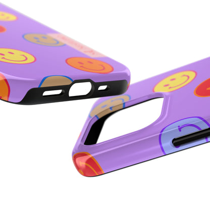 LAVENDER SMILEY, Tough Phone Case
