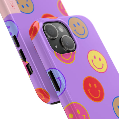 LAVENDER SMILEY, Tough Phone Case