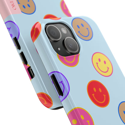 HORIZON BLUE SMILEY, Tough Phone Case