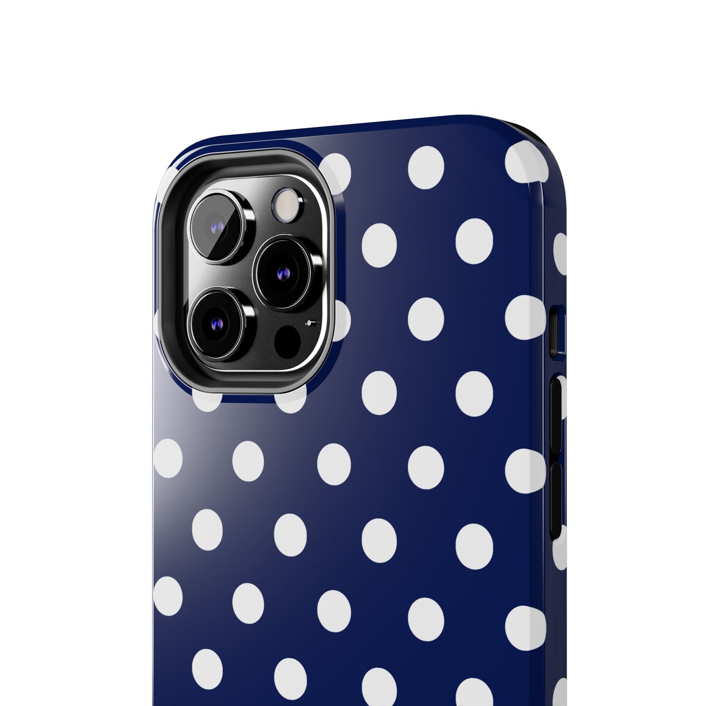 NAVY POLKA, Tough Phone Case