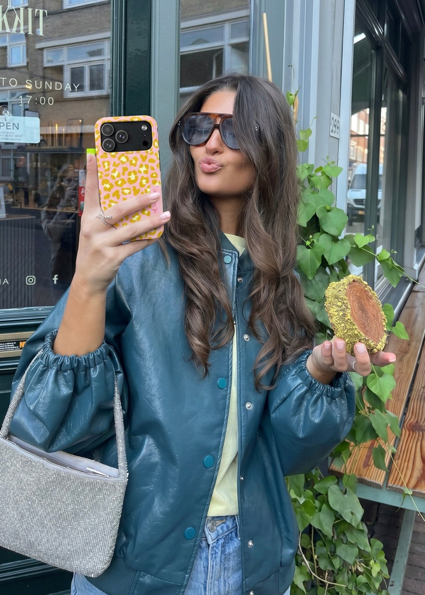 Muni Studio GOLDEN RAWR Tough Phone Case – lifestyle shot
