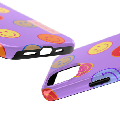 LAVENDER SMILEY, Tough Phone Case