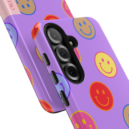 LAVENDER SMILEY, Tough Phone Case