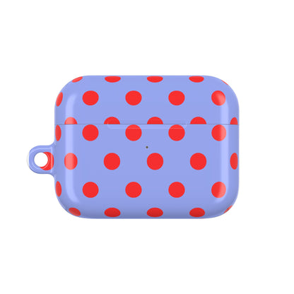 Muni Studio RED POLKA AirPod Case – with AirPods