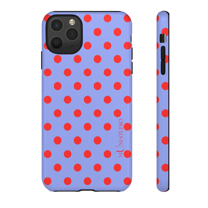 RED POLKA, Tough Phone Case