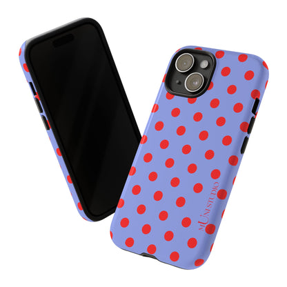 RED POLKA, Tough Phone Case