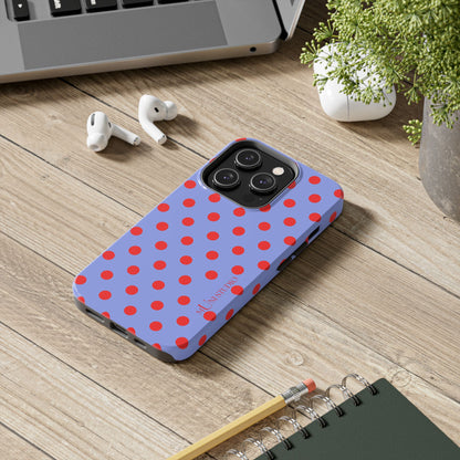RED POLKA, Tough Phone Case