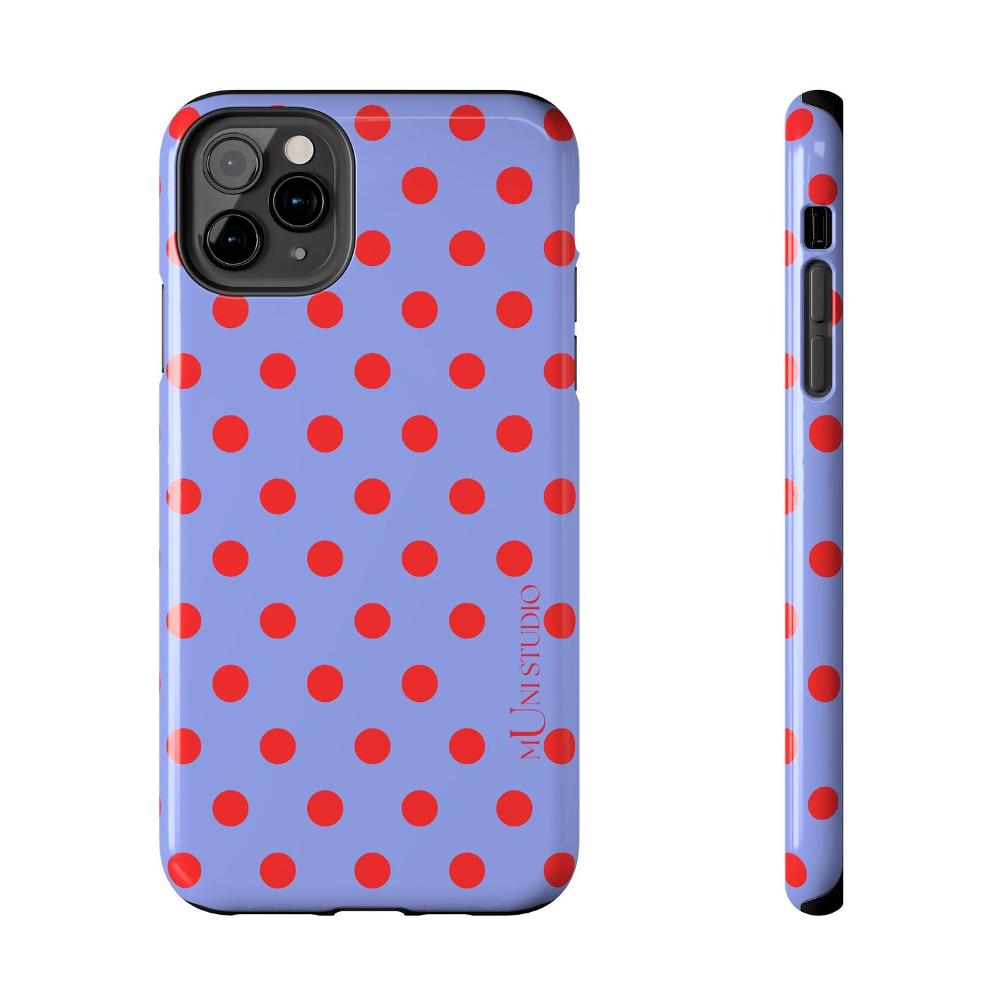 RED POLKA, Tough Phone Case