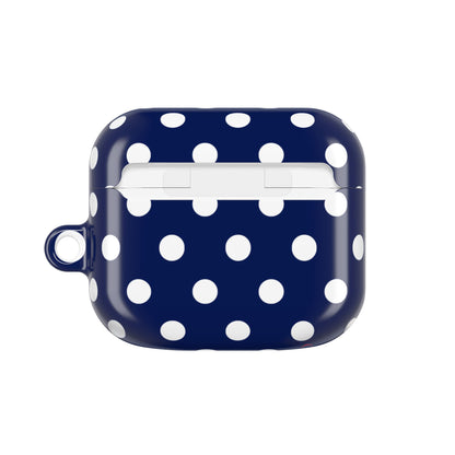 NAVY POLKA AirPod Case