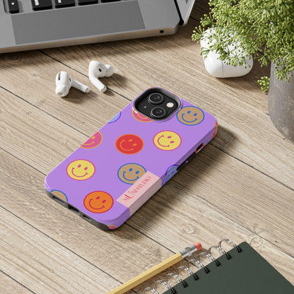 LAVENDER SMILEY, Tough Phone Case
