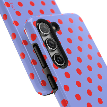 RED POLKA, Tough Phone Case