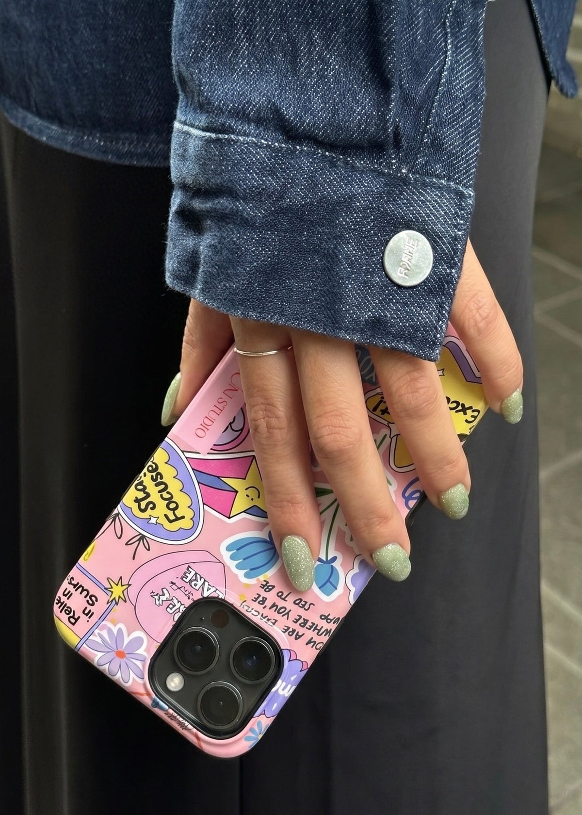 Muni Studio Self Care Tough Phone Case – lifestyle photo 2