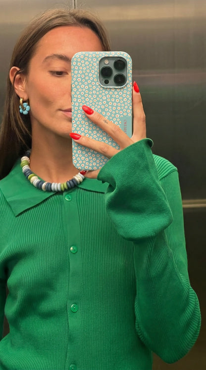 Muni Studio Flower Matcha Tough Phone Case – lifestyle photo 4