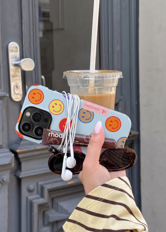 HORIZON BLUE SMILEY, Tough Phone Case