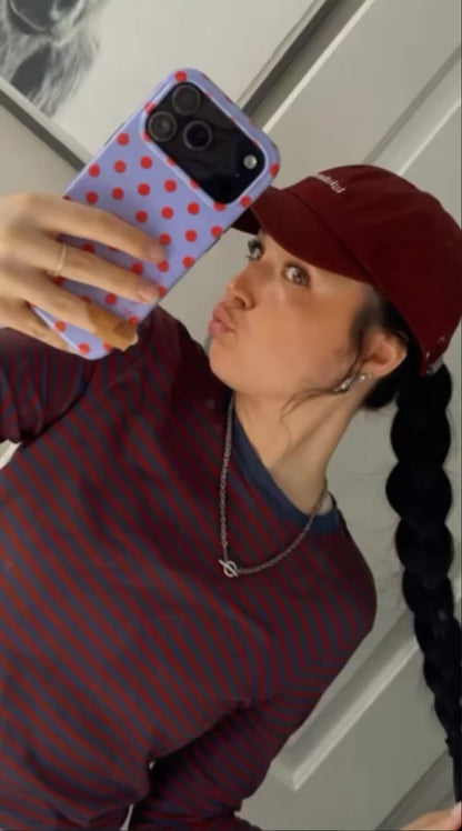 RED POLKA, Tough Phone Case