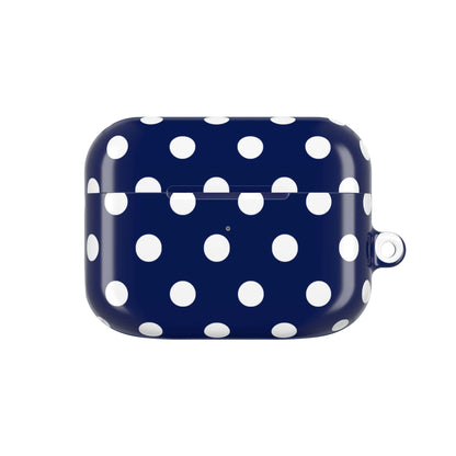 Muni Studio Accessories AirPods Pro Gen 1 / White / Glossy NAVY POLKA AirPod Case
